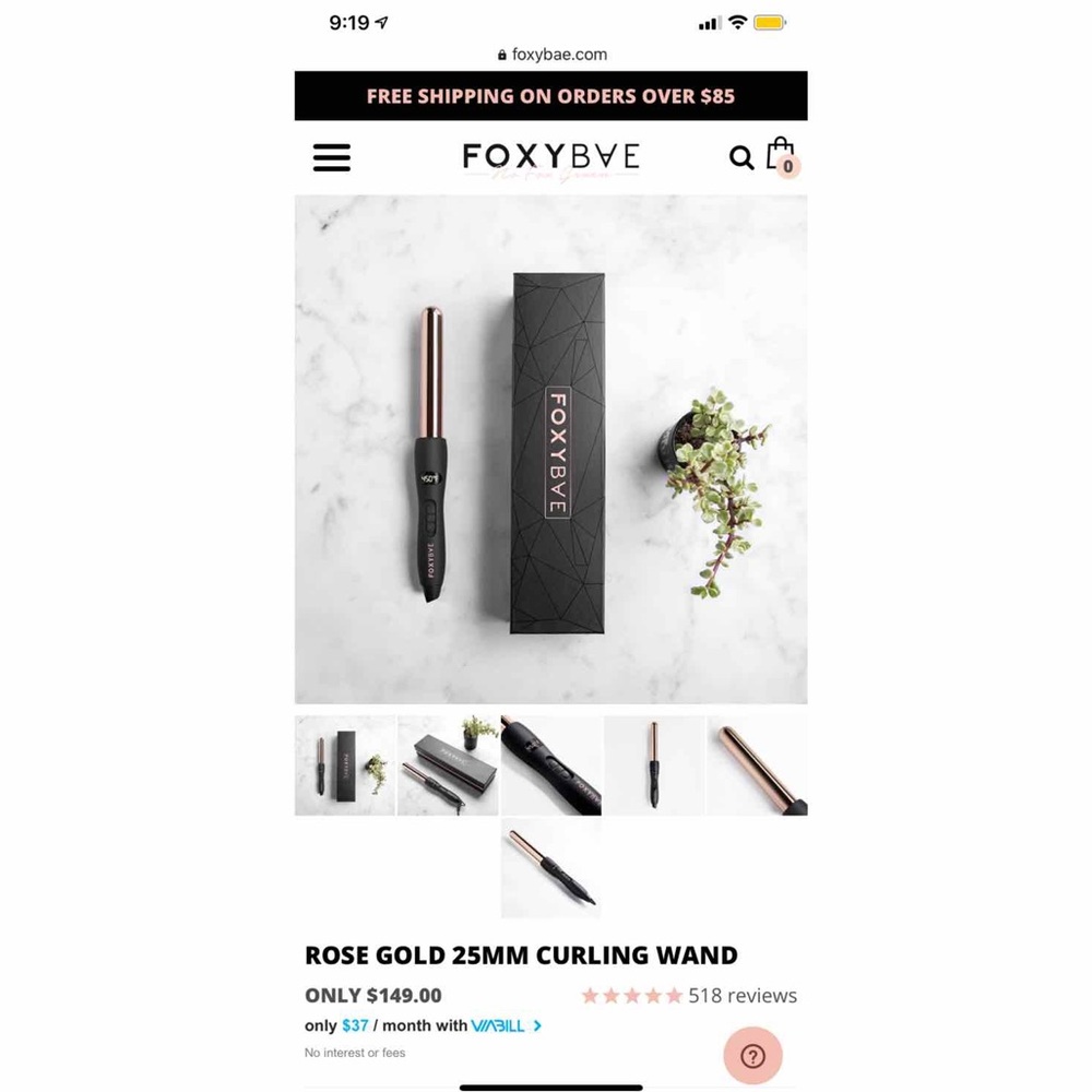 FOXYBAE 25MM Curling Wand